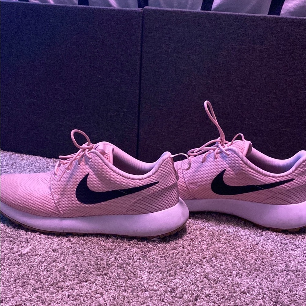 Nike Pink and Black Sneakers Minimalist Design